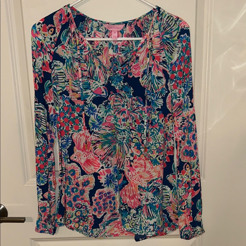 Lily Pulitzer Blouse Sorella Top